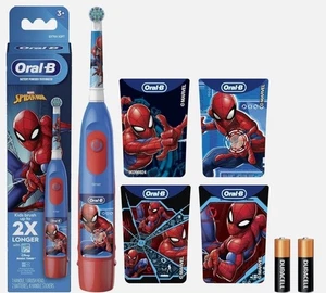Oral B Spiderman Kids Battery Powered Toothbrush Extra Soft Bristles 3 Years+ - Picture 1 of 7