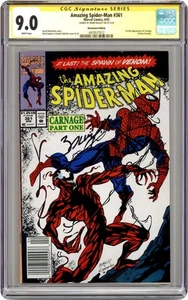 Quiosco Amazing Spider-Man #361A.N CGC 9.0 SS Bagley 1992 4429537012 - Imagen 1 de 2