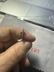 James Avery Sterling Silver Horizontal Cross Ring Size 7 - Picture 1 of 4
