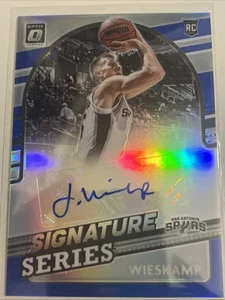 2021-22 Donruss Optic Joe Wieskamp Blue Signature Series Auto #/25 - Picture 1 of 2