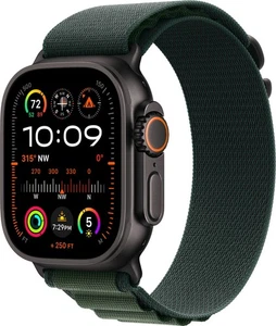Apple Watch Ultra 2 Titan Schwarz Alpine Loop dunkelgrün (M) MX4R3FD NEU & OVP ✅ - Bild 1 von 2