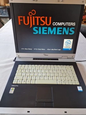 Fujitsu Siemens Amilo pro V2030 Laptop 15" Celeron M no hdd for parts Read Descr - Image 1 of 4