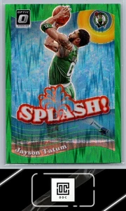 2023-24 Donruss Optic #3 Jayson Tatum Splash Green Shock - Picture 1 of 2