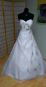 Brautkleid Damen Organza A-Linie Prinzessin Farbe Ivory Gr. 44 *** NEU *** - Bild 1 von 4
