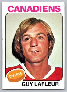1975-76 TOPPS #126 GUY LaFLEUR CANADIENS - Picture 1 of 3