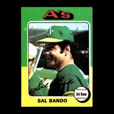 Sal Bando 1975 Topps Oakland Athletics #380 GM R305