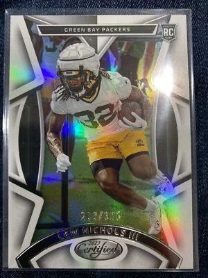 2023 Panini Certified Silver RC Rookie Lew Nichols III #134 Packers /325 🔥🏈💎 - Image 1 of 2