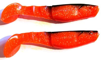 2 Stück Gummifisch Mann´s Predator Länge 9cm sehr beweglich super Action - Bild 1 von 4