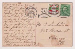 E0471: postal de Navidad de Estados Unidos #WX15 en 1914 - Imagen 1 de 1