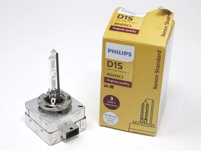 USED D1S Philips 4300K OEM HID Xenon Headlight Bulbs 85415C1 DOT 85V 35W MC201-C - Image 1 of 4