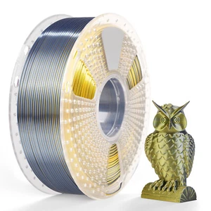 SUNLU Silk PLA Plus 3D Drucker Filament Dual Color Shiny Silk Schwarz Gold - Bild 1 von 18