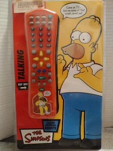 Vtg The Simpsons Homer Talking Universal Remote Control TV VCR DVD SAT open box - Picture 1 of 2