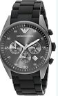 Emporio Armani AR5889 Sportivo 43 mm Black Stainless steel Case with Black...