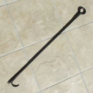 Vintage Hand Forged Fire Poker Iron 32.5" Campfire Pits, Fireplaces, Woodstoves - Picture 1 of 10