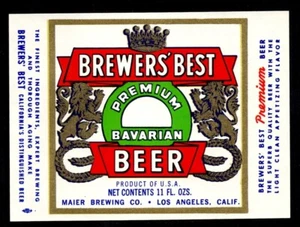 Brewer's Best Beer Bottle Label Lot of 4 - Picture 1 of 1