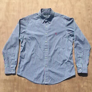 Polo Ralph Lauren Herren Hemd Größe 16,5 42 Custom Fit Gestreift Langarm - Bild 1 von 12