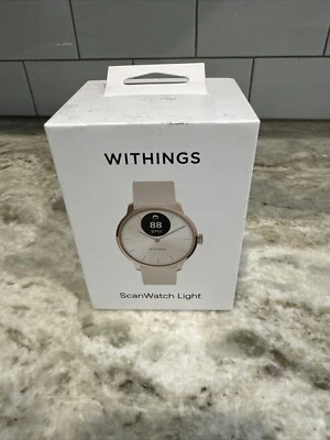 🧨Withings 37mm ScanWatch Light Sleep Monitor Smart Watch Rose Gold Beige🧨 - Image 1 of 2