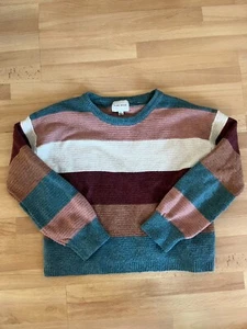 Rosa Rose Damen Colorblock Pullover Gr. S - Bild 1 von 4