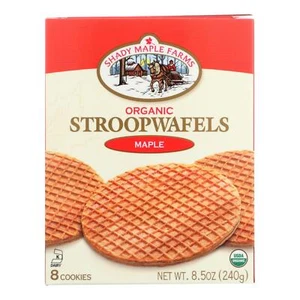 Shady Maple Farms Bio Ahorn Waffel Cookie - Kiste mit 8 - 8,5 Unzen - Bild 1 von 2