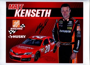 MATT KENSETH 2013 HOME DEPOT HUSKEY TOYOTA PIT CARD AUTOGRAPHED NASCAR - Picture 1 of 3