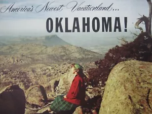 Folleto de viaje de colección Oklahoma America's Vacationland pesca camping c. 1955 - Imagen 1 de 11