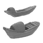 2 Pcs Home Decor Supplies Resin Crafts Boat Ornament Model House