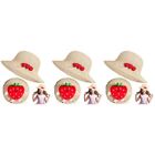  3 Sets Erdbeer-Kinderset Andere Ordnungs- Und Staubschutzgeräte