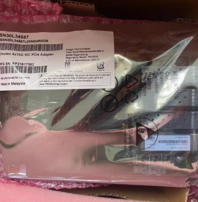 Lenovo 00YK540 ThinkSystem Emulex OCe14104B-NX PCIe 10Gb 4-port network card - Image 1 of 4