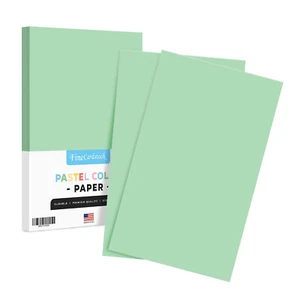 1 Case of Pastel Color Paper, Green, 20lb Bond (75gsm), 8.5 x 14, 5000 Sheets - Picture 1 of 6