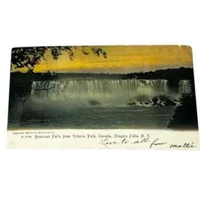 Postal Cataratas Americanas de Victoria Park Canadá Cataratas del Niágara NY c1905 C619 - Imagen 1 de 2