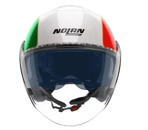 NOLAN N20-2 VISOR TRICOLORE 346 Bianco Verde Rosso Casco Jet - Foto 1 di 15