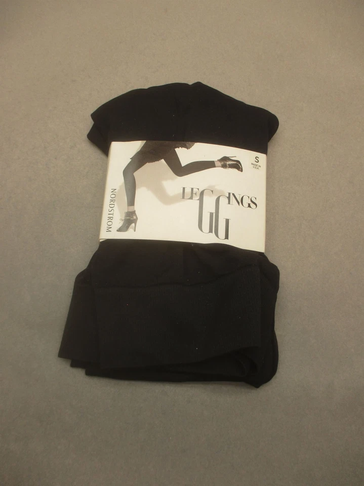 Новый с Ярлыками NORDSTROM размер S женщин черный эластичной высокая талия без выцветания леггинсы 9H - Изображение 1 из 4