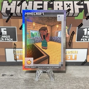 Minecraft Panini 2024 - Iron Holo - lingote de oro #98 /475 - Imagen 1 de 3