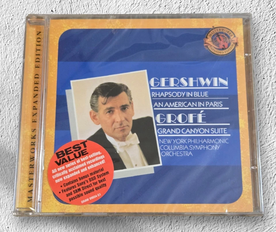 Leonard Bernstein Conducts Gershwin Rhapsody In Blue (CD, 2003) Classical  Foto 1 de 2