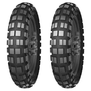 TYRE PAIR MITAS 110/80-19 59T + 150/70-17 69T E-10 ENDURO M+S - Picture 1 of 5