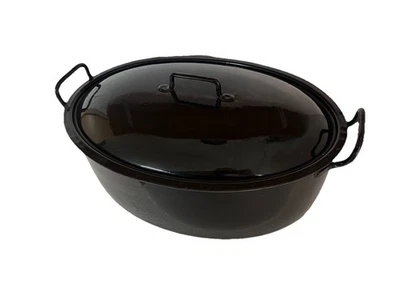 Massiver Gusseisen-Bräter mit Deckel Schwer Vintage Schmortopf Robust - Bild 1 von 3