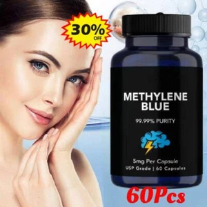 Methylen、 Blau Kapseln 5mg - USP/Qualität, 99,99% Reinheit, 60 Kapseln - Bild 1 von 9
