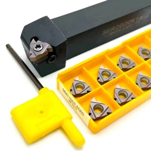 SER 2020K16 20mm CNC Lathe External Threading Turning Tool+10pcs 16ER AG60 - Picture 1 of 8