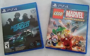 2 Games: Need For Speed & Lego Marvel Super Heroes Complete Playstation 4 PS4 - Picture 1 of 7