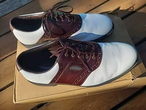 FootJoy Originals eComfort Golf Shoes 57760, Men’s size 11.5 M Brown/White - Picture 1 of 14
