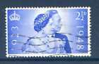 GB 2 1/2d Silver Wedding SG493a with Spot on Shoulder Flaw Fine Used