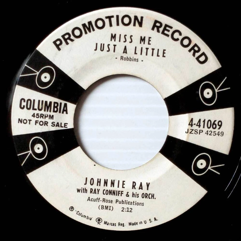 Johnny Ray - Miss Me Just A Little / Soliloquy of A Fool [7" 45 rpm Promo] - Image 1 of 1