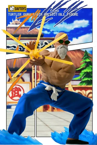 DAFTOYS 1/6 F04 Dragon Ball Master Roshi Kame Sennin Head Carved & Clothing Sets Cover