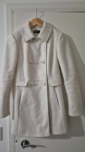 DOTTI WOMENS CREAM LINED LONG SLEEVE JACKET/COAT SIZE 6 - Picture 1 of 3