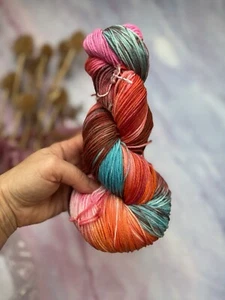 Superwash Hand Dyed 85/15 Fine Merino Nylon Sock Fingering Yarn Bundle Job Lot - Picture 1 of 8