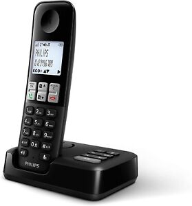 Philips D255 Telefon mit Anrufbeantworter schwarz Top Zustand !!!