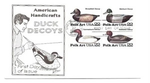 2138-41 Duck Decoys GAMM/Swindall block of 4 FDC - Picture 1 of 1