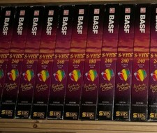 10 x S-VHS BASF 240 by Emtec Videokassetten Cassetten Super VHS je 4 Std I RAR
