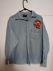 Vintage Looney Tunes Garment Graphics Denim Shirt Size XLarge  - Bild 1 von 4