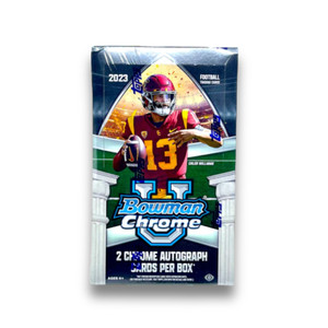 2023 Bowman Chrome U Football Hobby Box Shedeur Sanders Caleb Williams 2 Autos